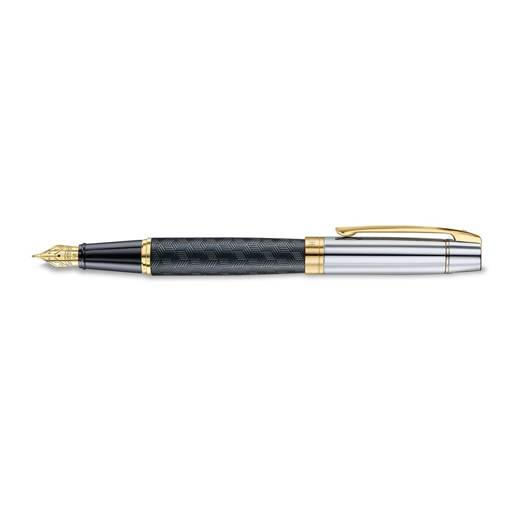 sheaffer-300-nalivpero-mat-crni-reljef-sjajni-hrom-gt-5