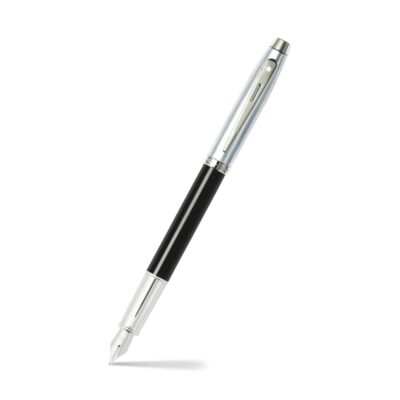 Sheaffer 100 nalivpero sjajno crno-brušeni hrom