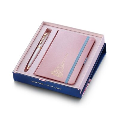 Sheaffer gift set Emily in Paris Prelude mini hemijska olovka i mali notes roza